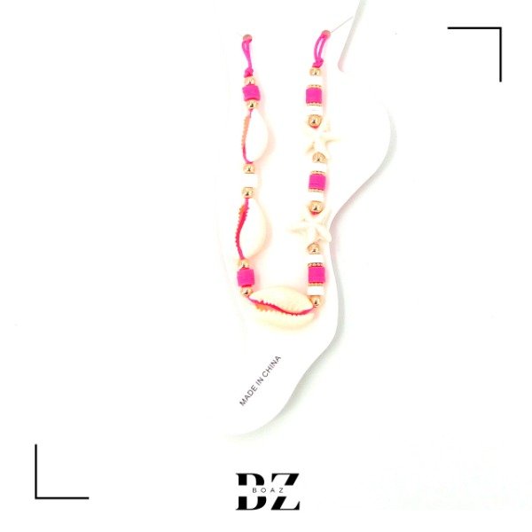 Producto - TOBILLERA DE HILO DIJE CARACOL EN CARD X 12 CARD - 1934