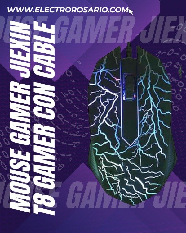 Producto - MOUSE GAMER JIEXIN T8 GAMER C/ CABLE