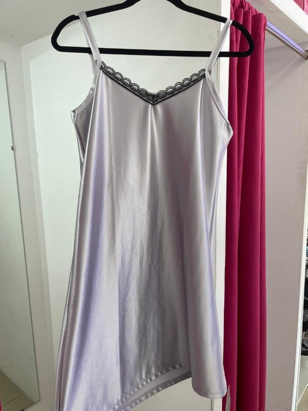 Producto - Camison saten puntilla