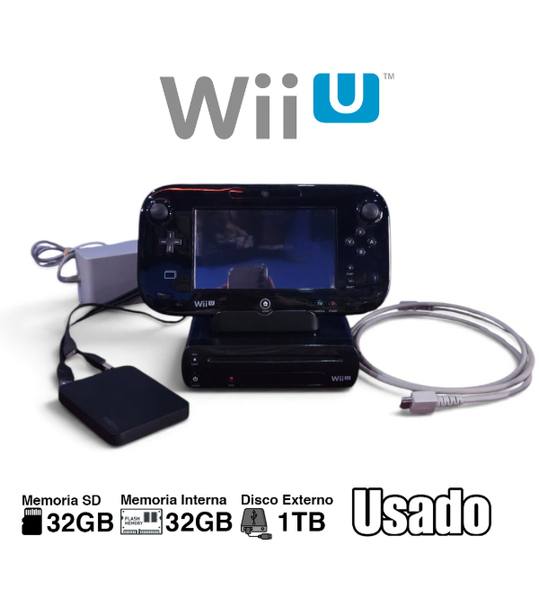 Producto - Consola Nintendo Wii U + Disco Duro Externo 1TB - 0