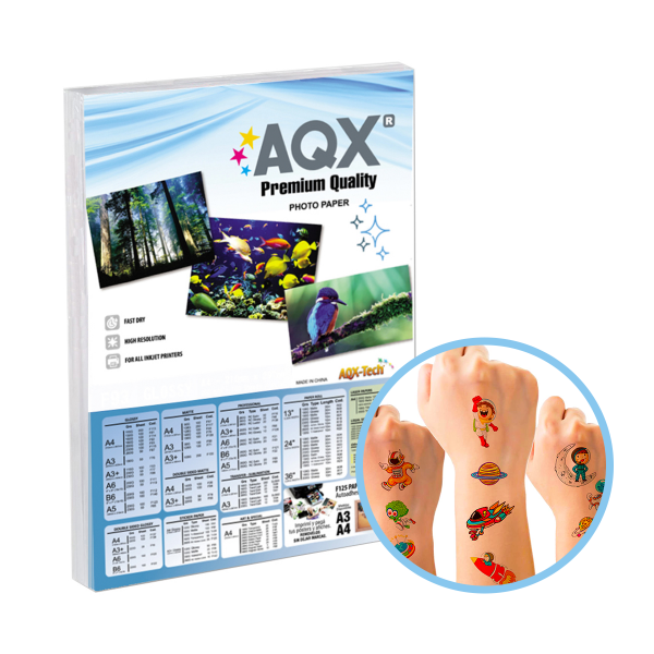 Producto - Tattoo Paper Aqx Glow Dark