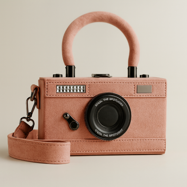 Producto - Cámara de Fotos Gamuzada (rosa)