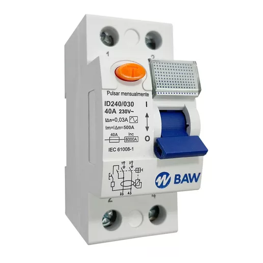 Producto - Disyuntor 2X40A 30mA BAW