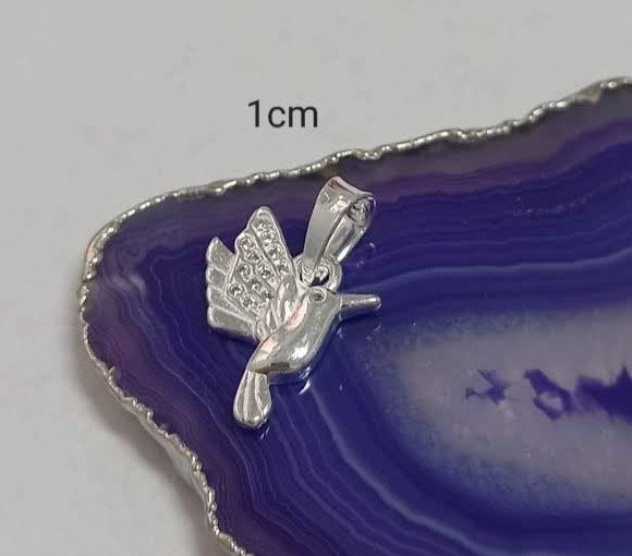 Producto - Dije Colibri con Piedras Blancas