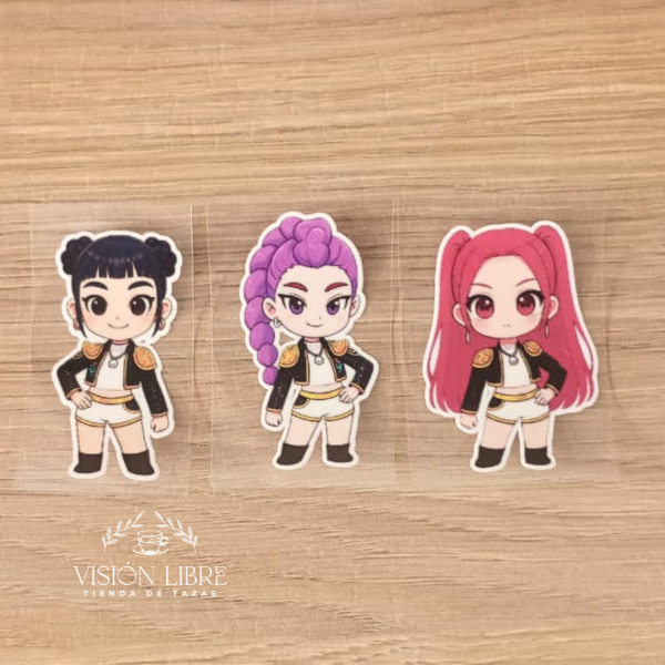 Producto - Stickers Guerreras K-pop 6cm - 0