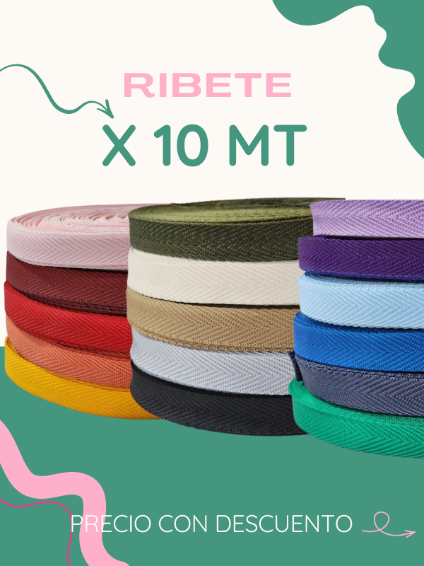 Producto - RIBETE ROLLO X 10 MT !