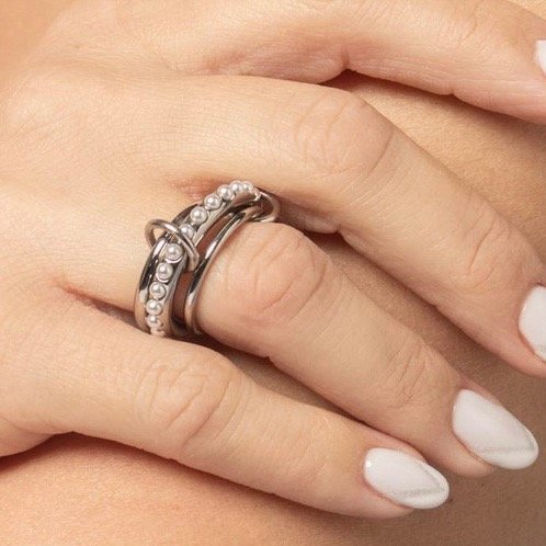 Producto - Anillo Genova 3 en 1 con capas entrelazadas