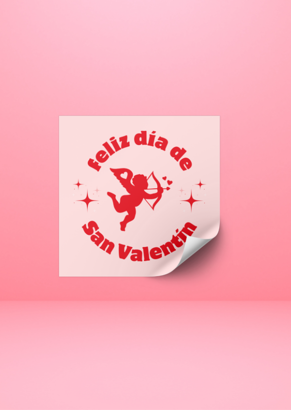 Producto - Adhesivo San Valentin:  X35 UND (4X4) TEMATICA C6