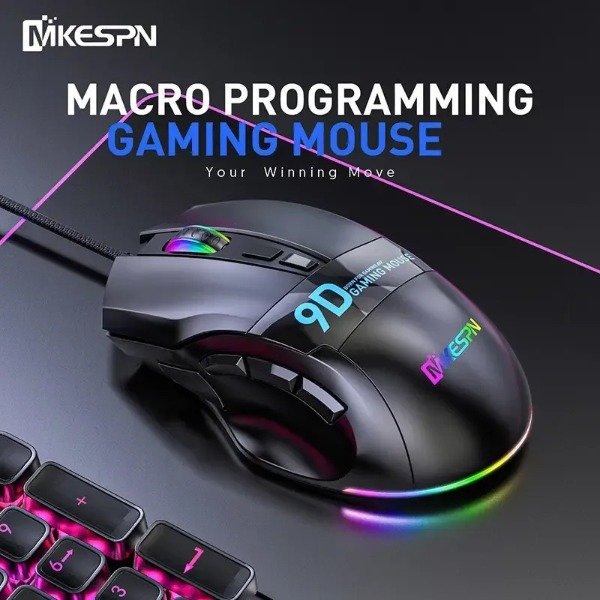 Producto - Mouse Gamer RGB con Cable G6 9 Botones - 3