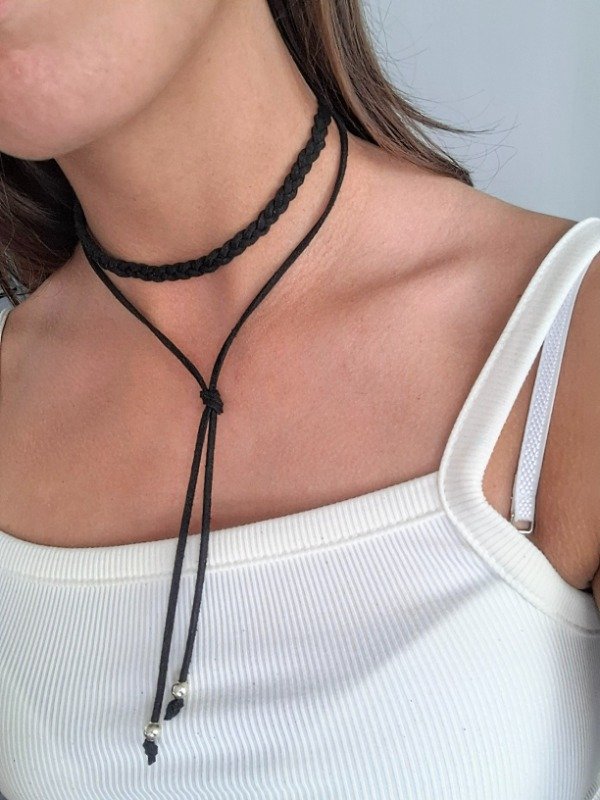 Producto - Corbatero Trenza Negro