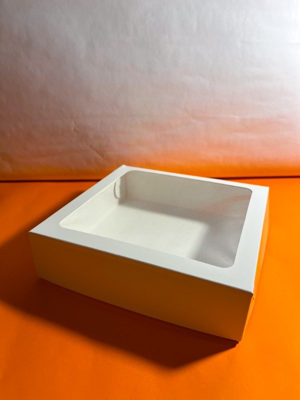 Producto - Caja 19x19x5 para tarta. Blanca o Kraft (10u)