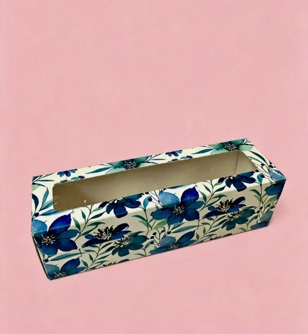 Producto - DIA DE LA MADRE -CAJA FLORES AZULES -COD.1565 medida 20X6X6 - 1