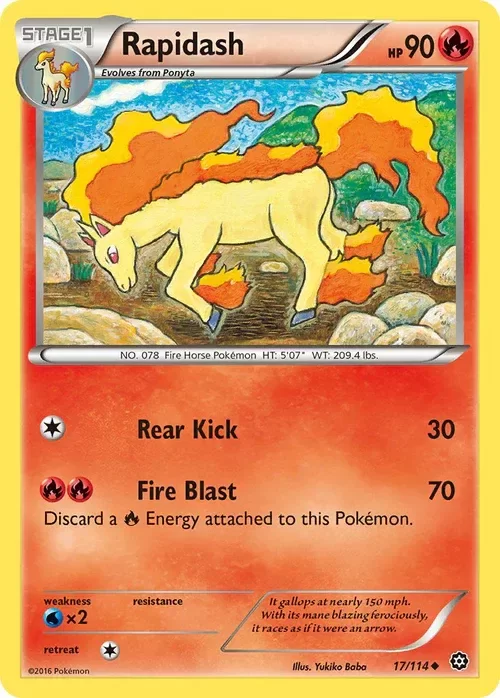 Producto - Rapidash - 17/114 - Steam Siege