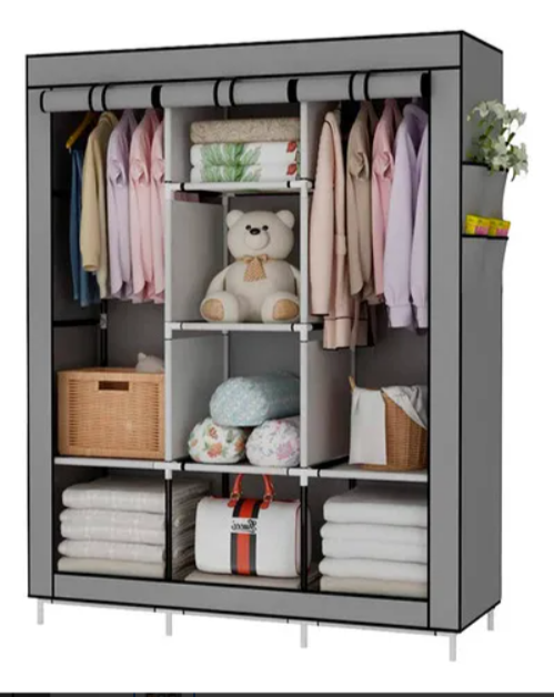 Producto - Armario Perchero Organizador- Gris oscuro