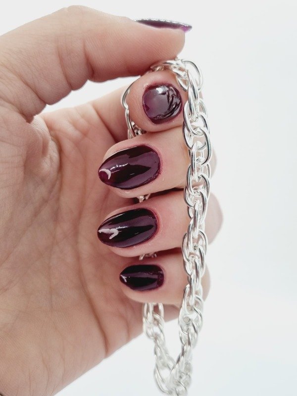 Producto - Pulsera acero blanco eslabones varios entrelaz APU TRET14