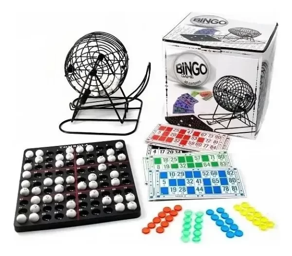 Producto - Bingo Con Bolillero Metal Faydi 48 Cartones 7832 - 0