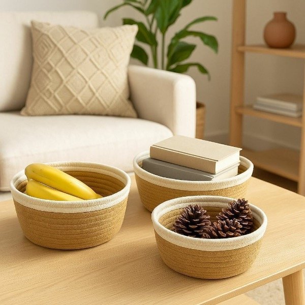 Producto - Set x3 canastos circulares