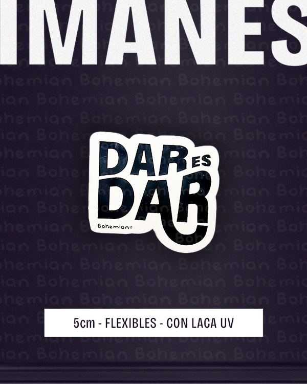 Producto - Iman DAR ES DAR, FITO PAEZ con LACA UV - Fito Paez