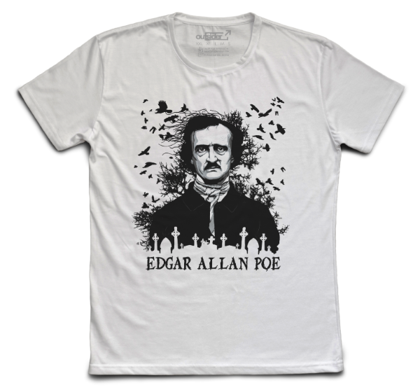 Producto - Edgar Allan Poe - Poster - Remera Blanca