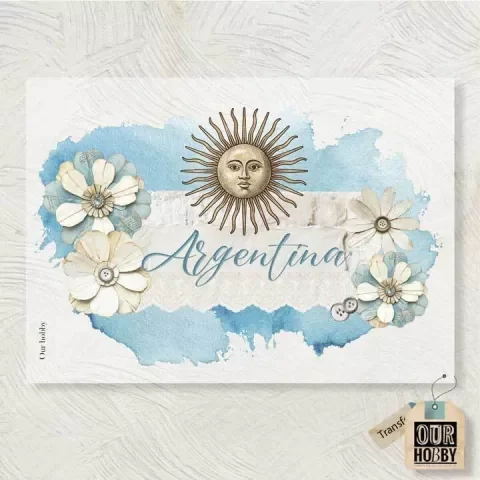 Producto - Lámina DTF TEXTIL Colección Orgullo Argentino OH - 324