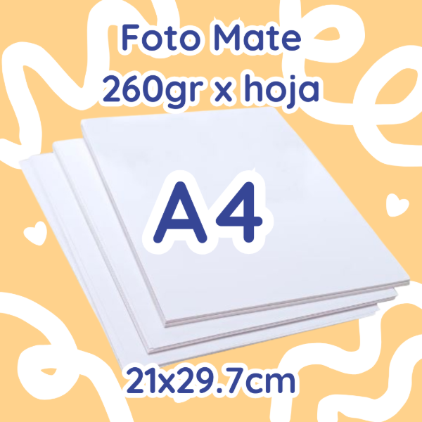 Producto - Foto Mate 260gr - A4