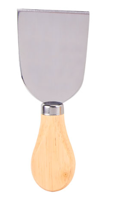Producto - Pala redonda de queso de acero con mango de madera
