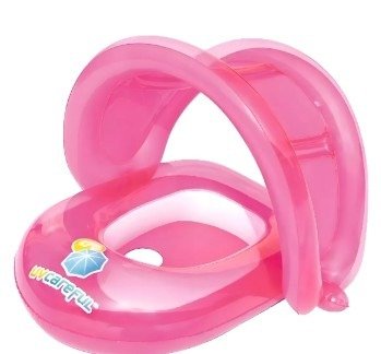 Producto - Silla Inflable Bebe Con Techo Bestway 34091 Rosa