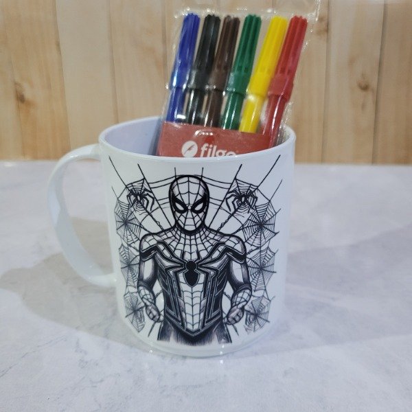 Producto - Taza para pintar Spiderman