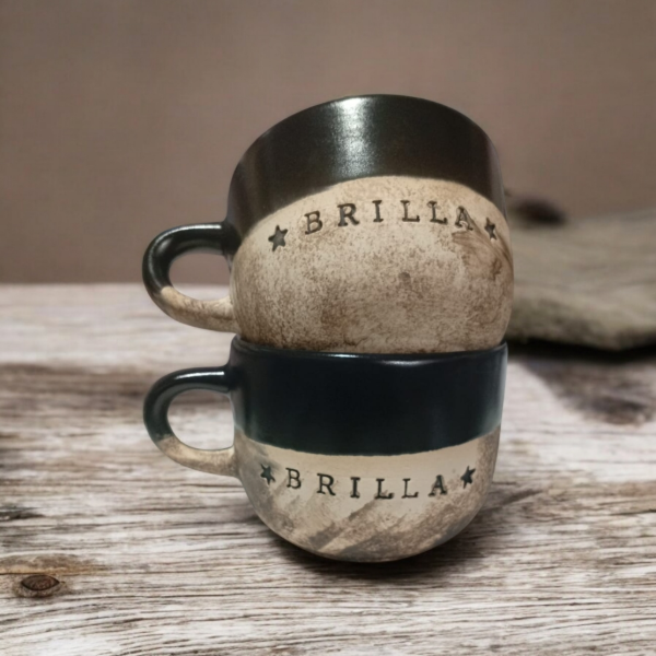 Producto - TAZÓN RÚSTICO COLOR MATE FRASESX12