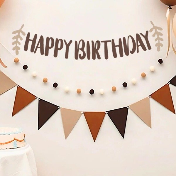 Producto - BANDERIN CON POMPONES "HAPPY BIRTHDAY"