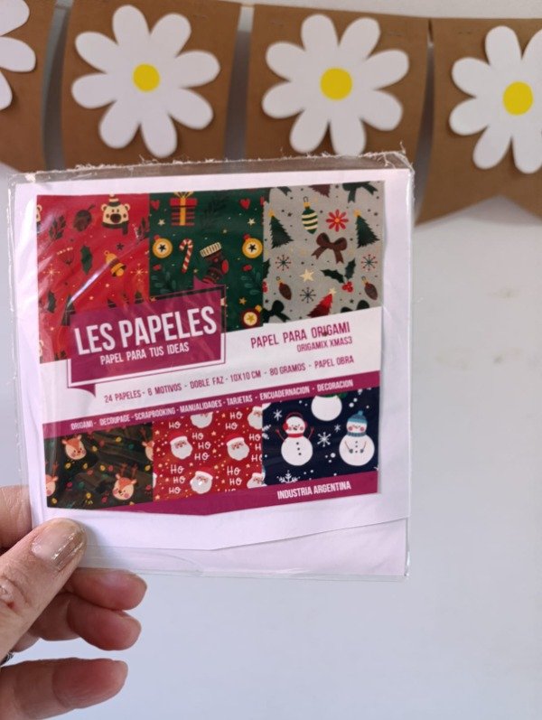 Producto - BLOCK PAPEL ORIGAMI NAVIDEÑO 1
