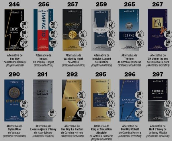 Producto - Perfumes alternativos millanel masculinos 30ml - 3