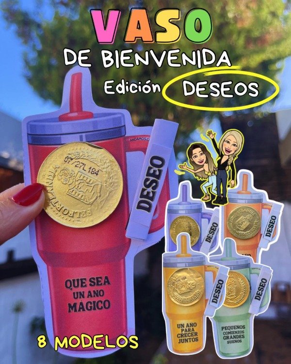 Producto - VASO DE BIENVENIDA. EDICIÓN DESEOS