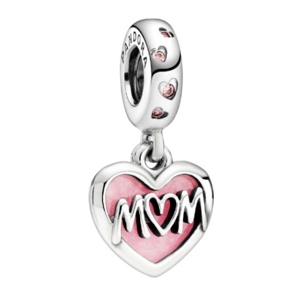 Producto - Charm Corazón Mom Rosa
