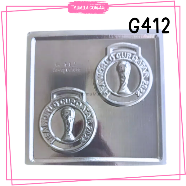 Producto - Molde Placa Mundial Medalla Futbol - G412