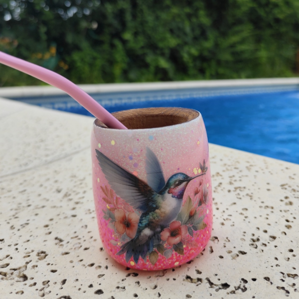 Producto - Mate colibrí (resina)