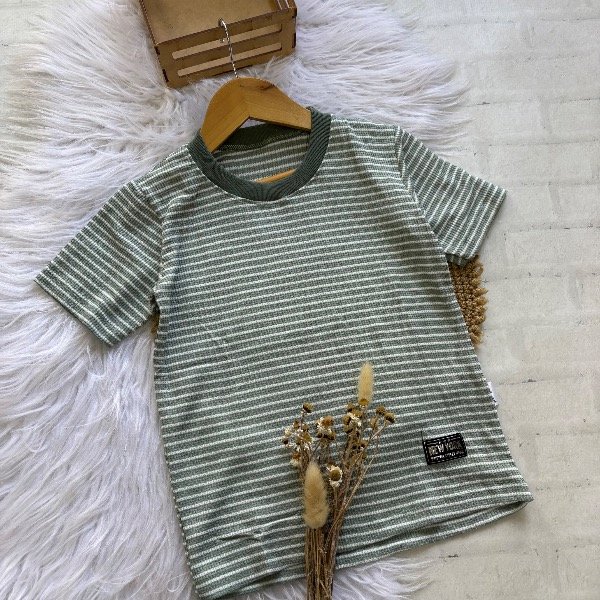 Producto - Reme rayada en color VERDE talles 4 al 16