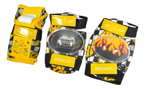 Producto - Kit de Protección Codera Rodillera y Muñequera Modelo Fire - 3