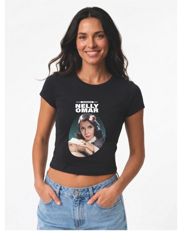 Producto - Remera Nelly Omar Cantora Nacional - Negra - 0