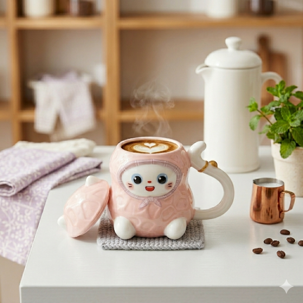Producto - Taza Gatito con traje cerámica 350cc