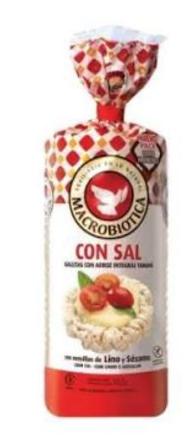 Producto - GALLETITAS DE ARROZ CON SAL MACROBIOTICAS