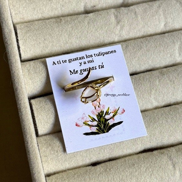 Producto - Anillo de tulipán AMARILLO