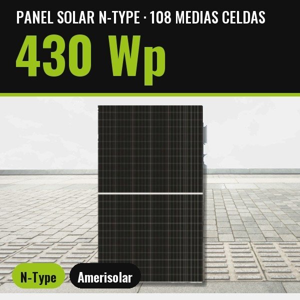 Producto - Panel Solar fotovoltaico 108 celdas 430Wp