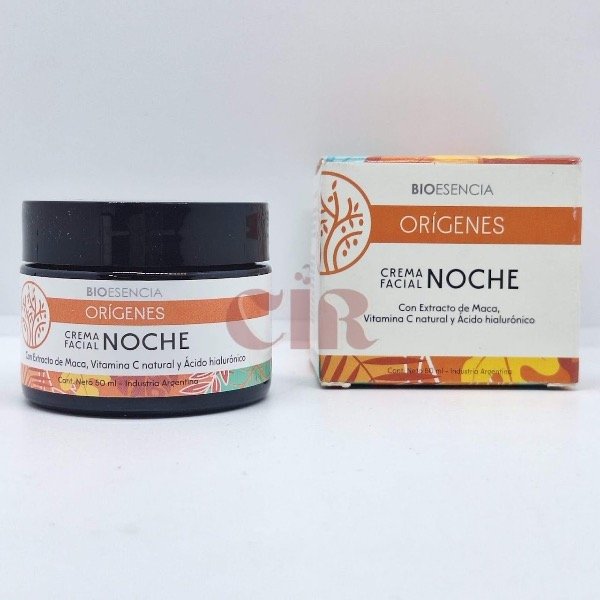 Producto - Crema facial Noche con extracto de Maca, vitamina C y ácido hialurónico