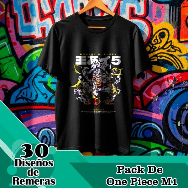 Producto - Diseños Digitales / Plantillas Para Remeras De One Piece M1