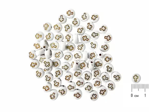 Producto - CUENCAS DE PLASTICO CRUCES  6 MM