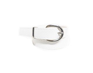 Producto - 105cm  Cinto Finito Ecocuero Blanco
