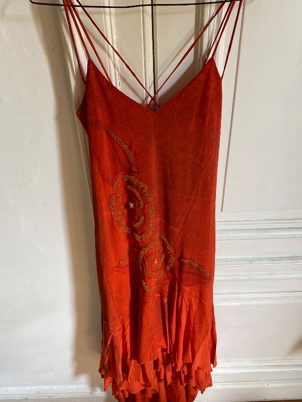 Producto - vestido anaranjado