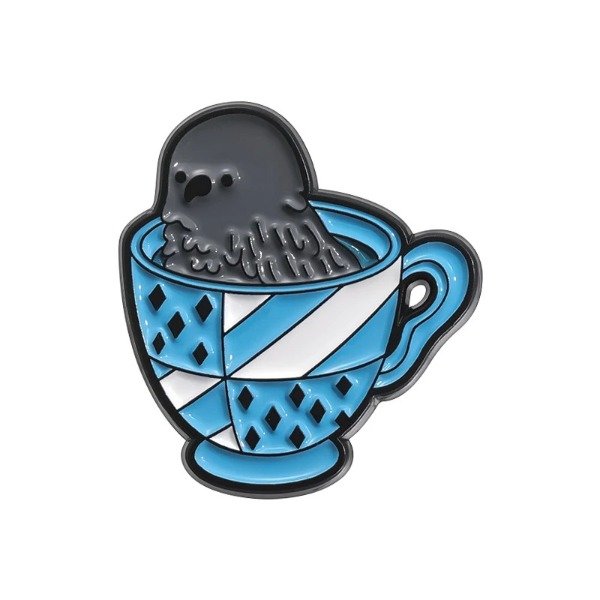 Producto - Pin Harry Potter - Mascota en tacita - Águila Ravenclaw