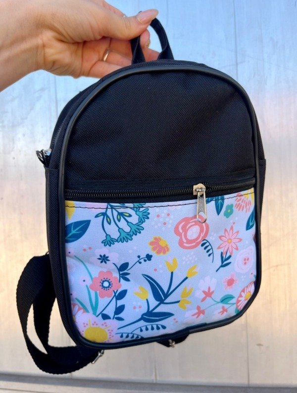 Producto - Mochila estampada flores